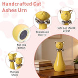 Handcrafted Cat Statue Ceramic Ashes Urn for Cats - Beloved Pet Cremation Urn, Funeral V1107-135-63463-PNK