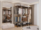 XXL Heavy Duty Wardrobe Closet w/ Shelf, Drawer & Rack V178-66999