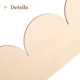 Unfinished Khaki Wood Trim, Scalloped Molding for Cabinet and Door, Quality Material 20Pcs V1366-AZ2-W-13941