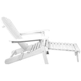 Gardeon 2PC Adirondack Outdoor Chairs Wood Foldable Sun Lounge Patio Furniture FF-BEACH-NTLCHOTTO-WH-2X