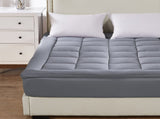 DreamZ Mattress Topper Bamboo Fibre King Single MT1002-BAMCHAR-KS-GY_NZ