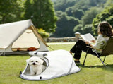 Pet Tent House for Cats & Dogs 68x35x30cm Dark Grey,Lightweight Portable Pet Shelter,Sunproof V1221-XM-LB5201-ZS162