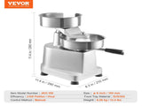 Commercial Burger Patty Maker, 150mm Hamburger Beef Patty Maker, Heavy Duty Food-Grade Stainless V952-HBRBJYSZLBXGJU5I4V0