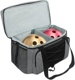 Bowling Bag for 2 Balls Portable Bowling Tote Bag with Padded Ball Holder for Double Ball and Pair V1259-DP01-A-3764