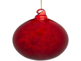 Christabelle Large Red Glass Baubles 6 Pcs with Faint Crackle Pattern Balls Christmas Tree Deco 112_YAN215S6