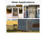 Strip Curtain PVC Door Curtain 244 x 244 cm Cooler Freezer Clear Plastic V952-PZMLPZGHMPTLG3PGGV0