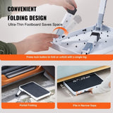 VEVOR Step Stool 1-Step 150KG Capacity, Folding Steel Step Ladder 3 Adjustable Height, Portable V952-JYTDGYBWFSKZJ2NKYV0