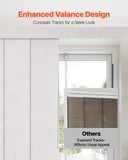 VEVOR Panel Track Blinds Extendable Track 116 to 218 cm W Trimmable Light Gray V952-MBGDBYCW4588U6BC9V0