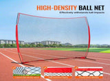 Barricade Backstop Net, 12x9 ft Ball Sports Barrier Netting, Portable Practice Equipment with Carry V952-DQW129YC0000YT8NIV0