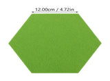 12 Pcs Self Adhesive Felt Board Tiles Hexagon Push Pin Stickers for Bulletin Boards and Wall V1370-AZ4-14060
