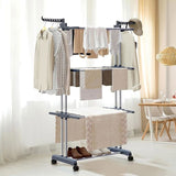 CARLA HOME Folding Drying Rack with Wheels and Adjustable Side Wings for Laundry Rack and LSB-36216
