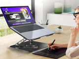 Adjustable Laptop Stand or Desk, Dual oldable Computer Riser with Heat-Vent, Ergonomic Sit to V1259-DP01-F-574