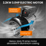 UNIMAC 50L 2.2kW Commercial Air Compressor, 280L/min 116PSI, Brushless Motor, Certified Tank, Long V219-TOLACMUM05BA