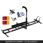 Motorcycle Motorbike Carrier Rack Towbar Arm Rack Dirt Bike Ramp Brake Lights V379-MOTORCRP604007