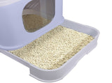 PaWz Cat Litter Box Fully Enclosed Toilet Purple PT1016-PR