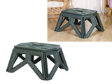 Folding Step Stool Plastic Lightweight Portable Small Kids Step Stool for Outdoor Camping Fishing V1294-YM0901-3116240018811
