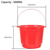 Portable Red Cleaning Bucket - Multi-Purpose Container for Bathroom, Tub, Toilet, and Household Use V1370-AZ4-19879