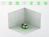 CIGMAN Laser Level CM-801 Laser Level Self Leveling 3x360&deg3D Green Cross Line for Decoration and V413-CM801