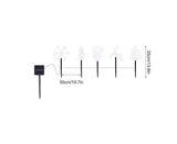 Solar Christmas Garden Stake Lights, 5-point Star, Snowflake, Tree Bell, Reindeer LED Outdoor V1263-JX-1723