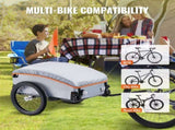 Bike Cargo Trailer, 88/100/160 lbs Load Capacity, Heavy-Duty Bicycle Wagon Cart, Foldable Compact V952-CGKHZHJG100BMFBKOV0