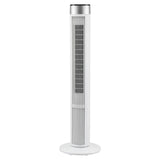 Devanti Tower Fan with Remote Control, 3 Speed 3 Mode 7.5h Timer, White TF-RC-01B-WH