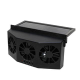 Black Triple Outlet Car Window Ventilation and Exhaust Fan - Solar & USB Plug in, 4500 RPM Air V888-ELOSUNG55098-3