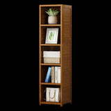 Bamboo 5-Shelf Bookcase Tall Display Storage Rack Stand for Living Room, Bedroom, Office or Home V63-838221