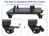32-80 Rolling TV Stand with 2-Tier Shelf Adjustable Mount V178-66763