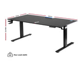 Artiss Electric Standing Desk Height Adjustable Gaming Desk Home Office 140cm HASD-ET156E-GAME-BK-AB