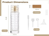 6PCS Cocktail Atomizer Spray Bottle Set with Filling Tools and Labels, Glass Atomizer Spray Bottle, V1192-AZ-W-18375