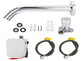 G1/2in Wall Stainless Steel Infrared Induction Sensor Water Faucet Hot and Cold Basin Water Tap V1294-YM0901-3112200053211