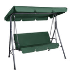 Gardeon Outdoor Swing Chair Garden Chair Bench Furniture Canopy 3 Seater Green GSC-BST-3S-GN