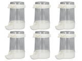 6pcs Cage Water Feeder Professional Automatic Spill Proof Bird Water Hanging Feeder for Pets V1294-YM0901-3111240172713