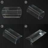 100 Pack of Pillow Rectangle Shaped Gift Box - Wedding or Product Bomboniere Jewelry Gift Party V382-100PILLOWPVCBOX