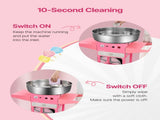Electric Cotton Candy Machine with Cart, 1000W Commercial Candy Floss Maker with 52cm in Stainless V952-HCDRMHTJFSWGBY4LWV3