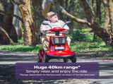 EQUIPMED LeisureCruise Extra Large-Sized, High Power, 182kg Capacity Mobility Scooter - Red V219-HMBMSCEQ7PUA