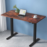 Artiss Standing Desk Motorised Rustic Brown 140CM HASD-114G-BKDF-RBDB-140
