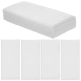 Durable White Wood Pulp Napkins, Absorbent and Portable, for Home Use, 100Pcs V1369-AZ3-W-20533