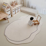 Carpet Simple Thickened Densified Odorless Machine Washable Area Rug for Living Room Irregular Shape V1294-YM0716-3117220170912