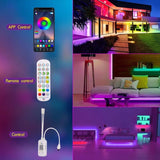 LED Strip Light 15M Bluetooth 5050 RGB 12V 270 LEDs with App Remote Controller V1188-MS-527-001