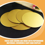 Round Yellow Cardboard Cake Boards for Baking, Mousse, Dessert Display, Presentation, and Support V1192-AZ-W-27837