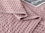 Cotton Waffle Blanket - Air Conditioning Blanket/Throw/Summer Quilt, 200*230cm,Light Green V888-ELOSUNG15981