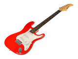 Karrera 39in Electric Guitar Music 6-String Instrument Full Size Red EGP-5W-RD