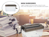 HOOWIFFY Manual Desktop Paper Shredder Black, Compact Office Document Cutter for Home and Work, 1 V1189-WXFWAL-20260326-02504