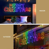 1.6M Christmas Lights Motif 360 LED Rope Light Outdoor Decoration Jingle Jollys XMAS-MOT-D-MERRYCHRIS-MC01