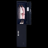 2-Door Vertical Locker for Office Gym Shed School Home Storage V63-832481