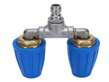 Double Heads Rotating Nozzle 4000psi High Pressure Washer Turbine Nozzle with 1/4 Inch Quick Connect V1294-YM0901-3111250011211