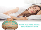 400ml U-ltrasonic Acoustic Air Humidifier Aroma Diffuser Mist Maker with Remote Control Controller 7 V1294-YM0901-H36632UK-2