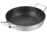 Double Handle Non Stick Cooking Pot Silver 1Set Easy to Clean Japanese Style V1192-AZ-W-27636