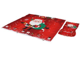 Christmas Tablecloth Chair Covers Set for Home Kitchen Dining Room Festive DecorationRed Santa Claus V1294-YM0901-3117200150211
